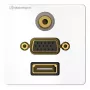 Gniazdo HDMI VGA 3.5mm Kindermann 7456000586