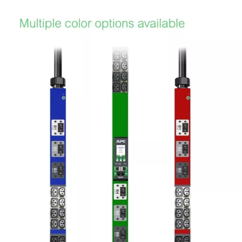 APC NetShelter Rack PDU Advanced, Metered Outlet, 3PH, 22.1kW 400V 32A lub 17.3kW 415V 30A, 48 gniazd, IEC309