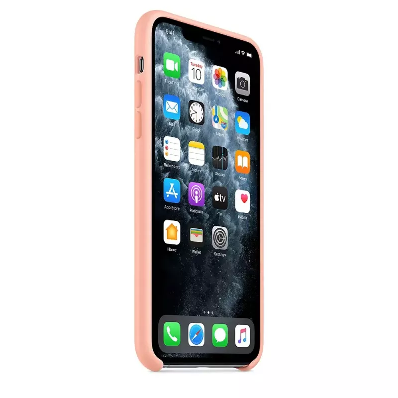 Silicone etui Apple iPhone 11 Pro Max Grapefruit Cover