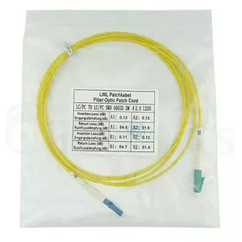 BlueOptics SFP2121BU3MS kabel światłowodowy InfiniBand 3 m LC Żółty