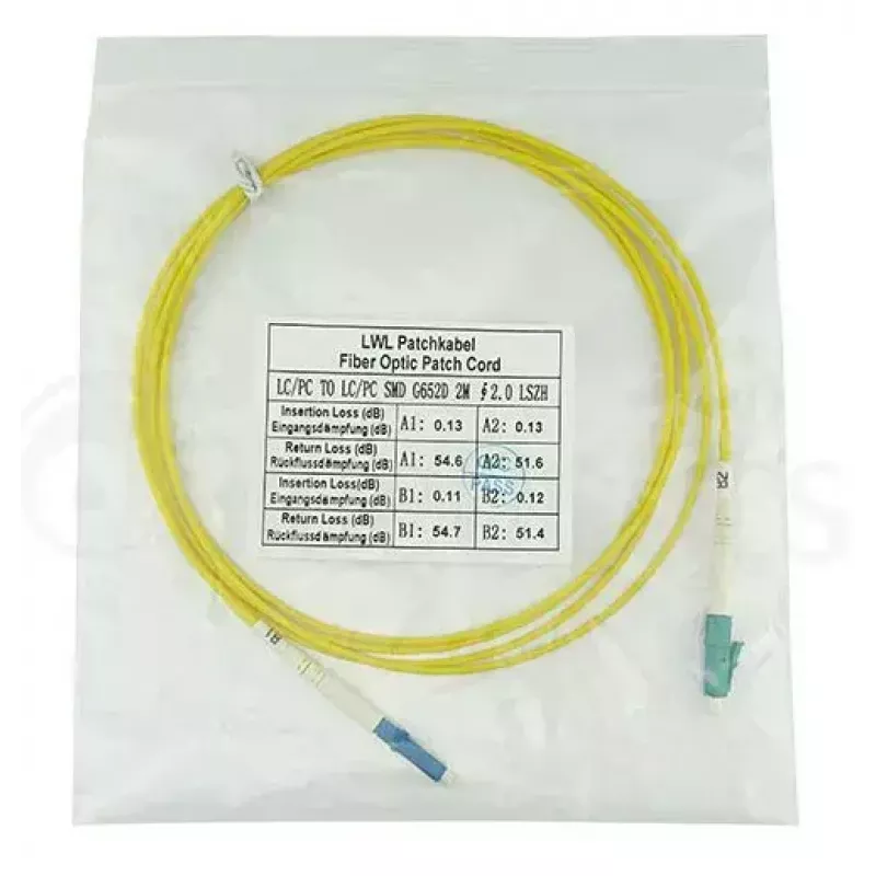 BlueOptics SFP2121BU3MS kabel światłowodowy InfiniBand 3 m LC Żółty