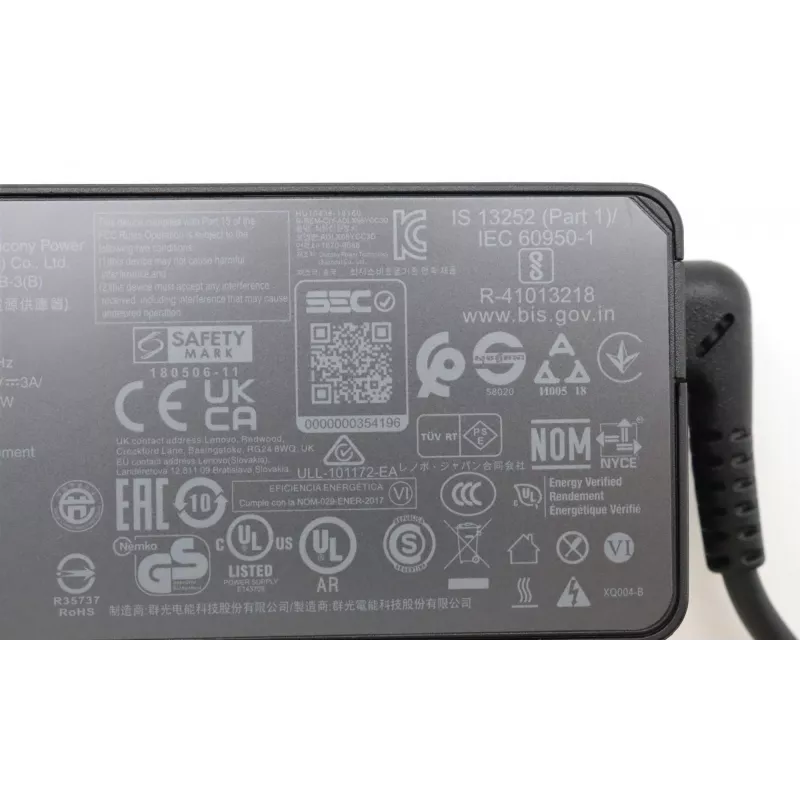 Lenovo 5A11E21011 zasilacz/inwerter Wewnętrzny 45 W Czarny