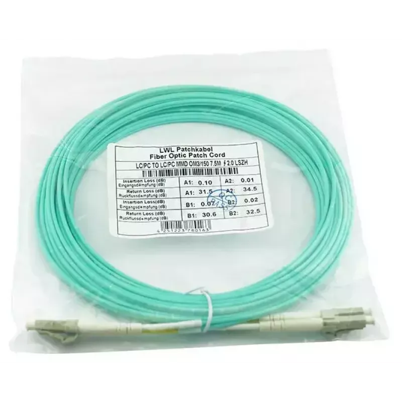 Kabel światłowodowy BlueOptics BK839A InfiniBand 2 m LC Aqua OM3