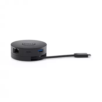 DELL Mobile Adapter DA300 Przewodowy USB 3.2 Gen 2 (3.1 Gen 2) Type-C Czarny