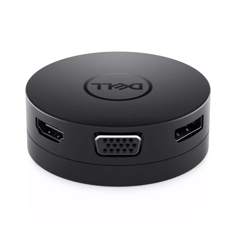 DELL Mobile Adapter DA300 Przewodowy USB 3.2 Gen 2 (3.1 Gen 2) Type-C Czarny
