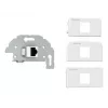 Gniazdo sieciowe RJ-45 Kindermann 7456000523 szaro-białe