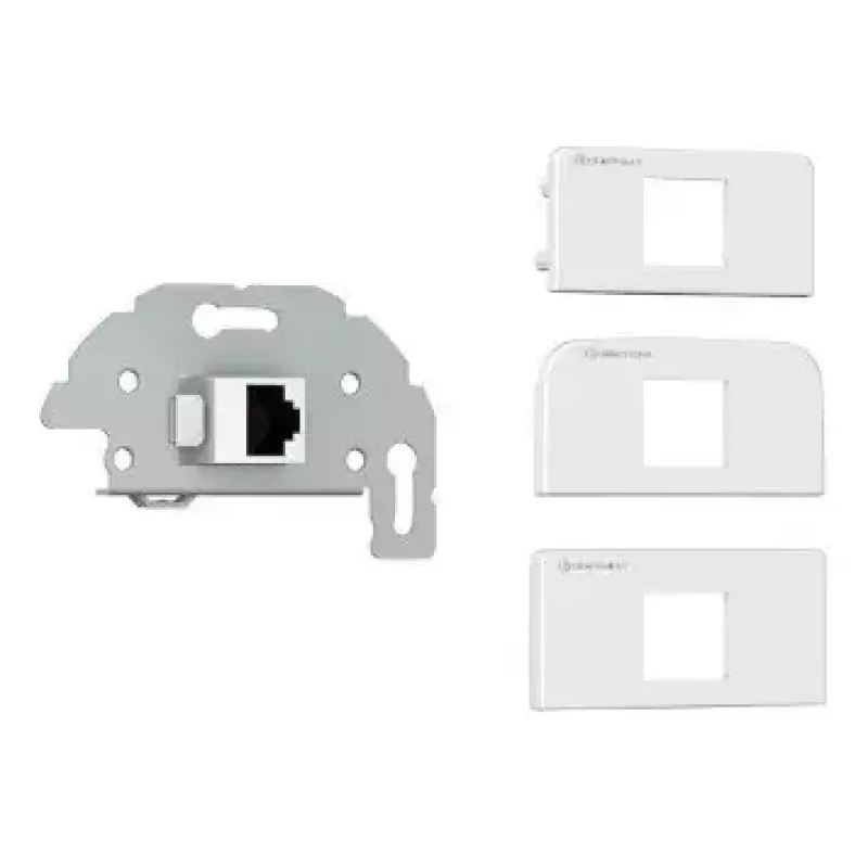 Gniazdo sieciowe RJ-45 Kindermann 7456000523 szaro-białe