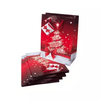 Torba papierowa Sigel GT023 Czerwony Biały