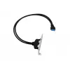 Conceptronic EMRICK11B Adapter wewnętrzny USB 3.0 19-pin żeński na podwójny USB-A żeński