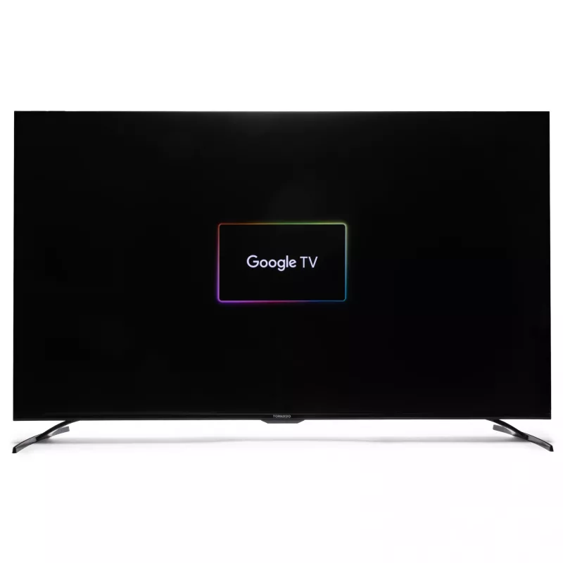 TORNADO 55UA3400X | 55” bezramkowy telewizor Google TV 4K UHD z HDR10 i HLG