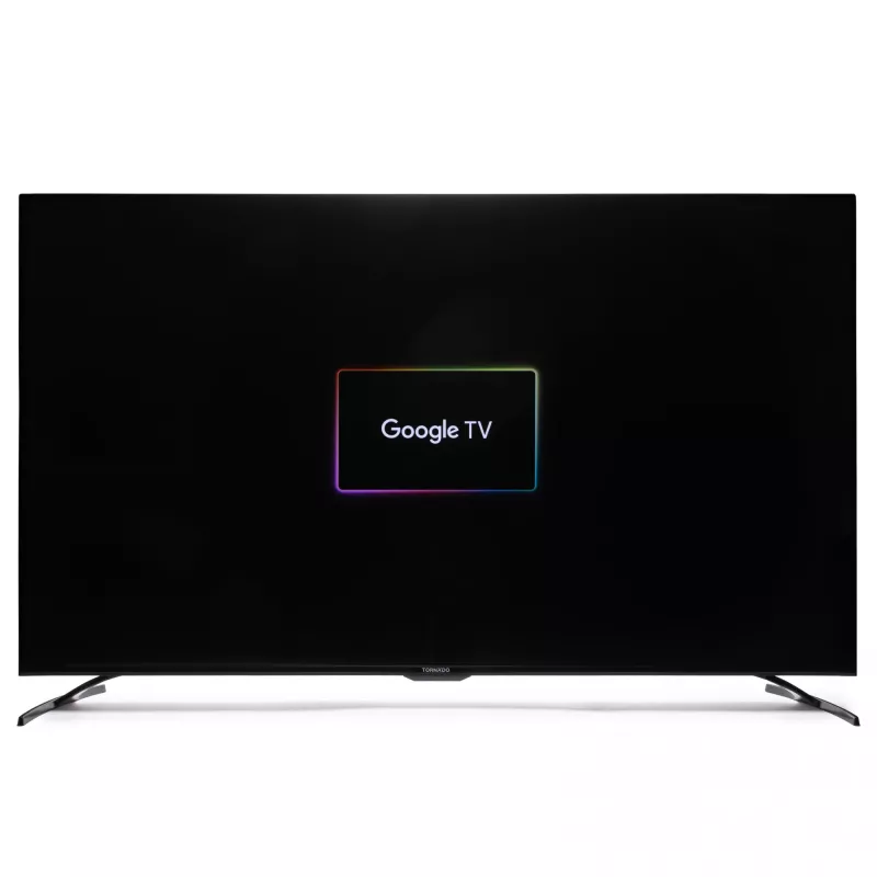 TORNADO 55UA3400X | 55” bezramkowy telewizor Google TV 4K UHD z HDR10 i HLG