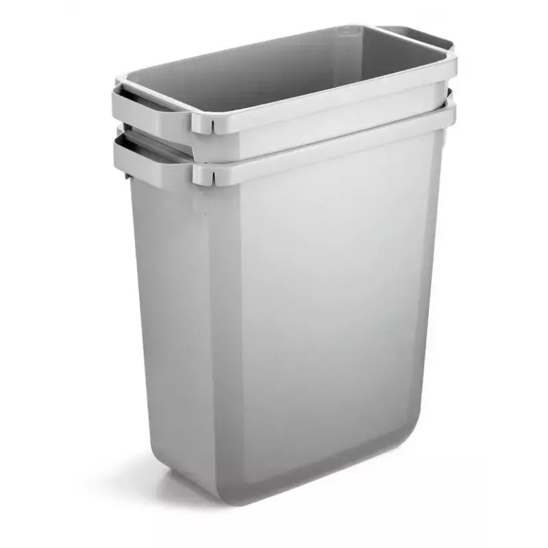 Pojemnik na odpady Durable 1800503050 Prostokątny Plastikowy Szary Szerokość 590 mm Głębokość 282 mm Wysokość 600 mm