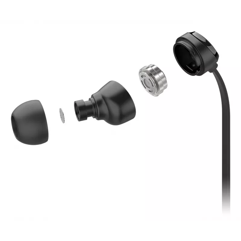 Słuchawki/zestaw słuchawkowy Motorola EARBUDS3CS Przewodowe Douszne Rozmowy/Muzyka USB Typu C Czarny