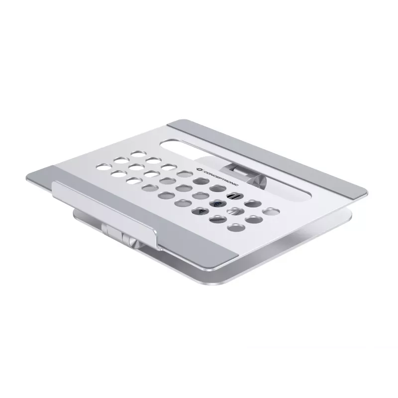 Conceptronic DONN27G, Podstawka pod laptopa, Srebrna, Aluminium, 360°, USB 3.2 Gen 1 (3.1 Gen 1) Typ-C, 5000 Mbit/s