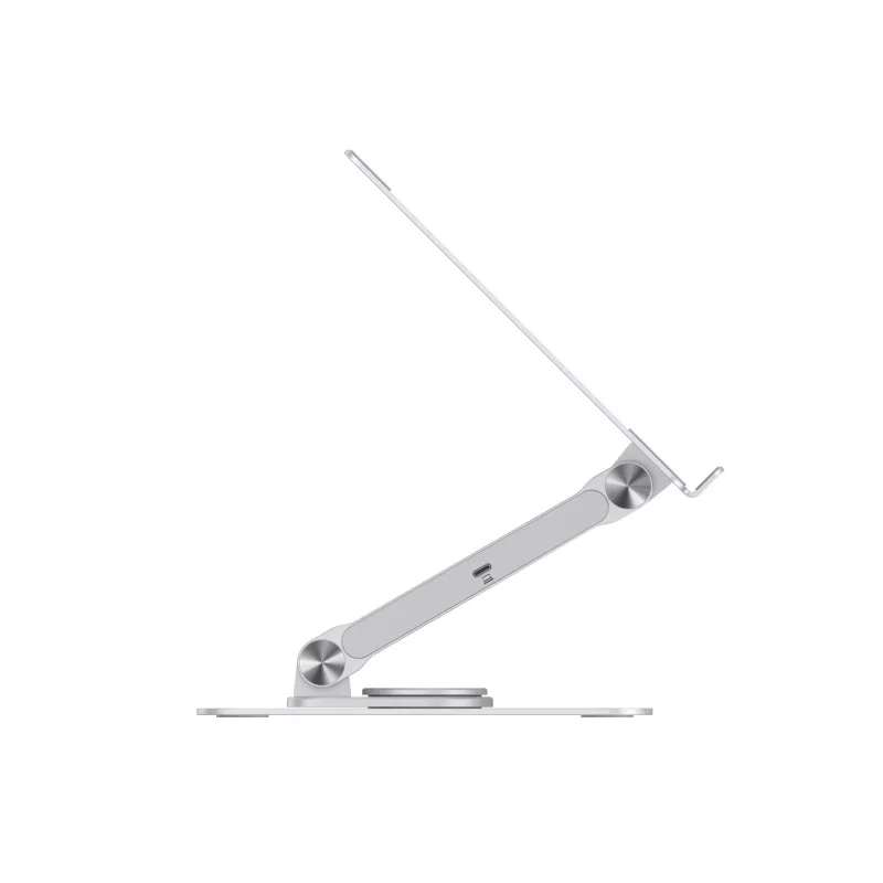 Conceptronic DONN27G, Podstawka pod laptopa, Srebrna, Aluminium, 360°, USB 3.2 Gen 1 (3.1 Gen 1) Typ-C, 5000 Mbit/s