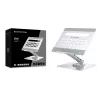 Conceptronic DONN27G, Podstawka pod laptopa, Srebrna, Aluminium, 360°, USB 3.2 Gen 1 (3.1 Gen 1) Typ-C, 5000 Mbit/s