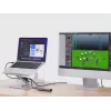 Conceptronic DONN27G, Podstawka pod laptopa, Srebrna, Aluminium, 360°, USB 3.2 Gen 1 (3.1 Gen 1) Typ-C, 5000 Mbit/s