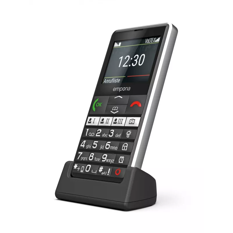 Emporia emporiaPURE-LTE 5,87 cm (2,31 cala) 107 g Czarny Telefon dla seniora