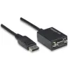Techly DisplayPort DP do VGA Adapter M F IADAP DSP-250, 0.07 m, DisplayPort, 2 x VGA (D-Sub), Męski, Żeński, 1920 x 1200 pikseli