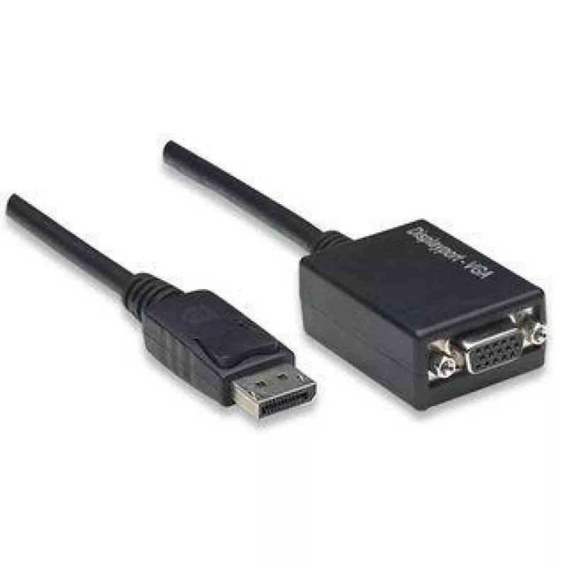 Techly DisplayPort DP do VGA Adapter M F IADAP DSP-250, 0.07 m, DisplayPort, 2 x VGA (D-Sub), Męski, Żeński, 1920 x 1200 pikseli