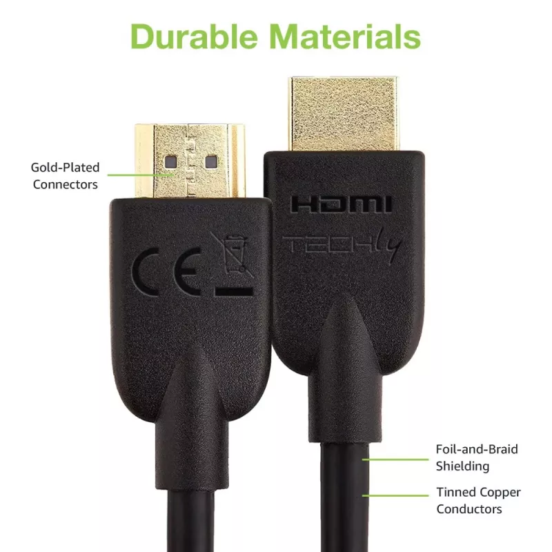 Kabel Techly ICOC HDMI2-4-020T HDMI 2 m HDMI Typ A (Standard) Czarny