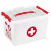 Storage box Sunware Q-line Rectangular czerwony biały
