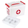 Storage box Sunware Q-line Rectangular czerwony biały