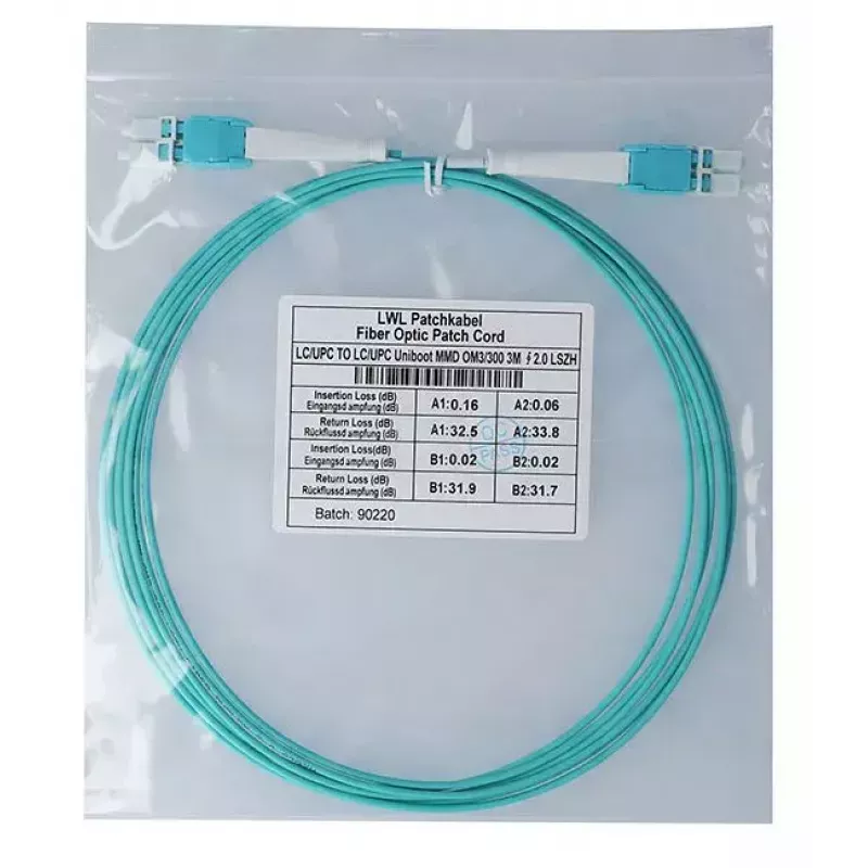 BlueOptics InfiniBand/kabel światłowodowy 3 m LC LC/APC Aqua