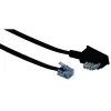 Kabel RJ-11 Schwaiger 10m TAE-N Czarny