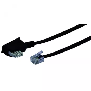 Kabel RJ-11 Schwaiger 10m TAE-N Czarny