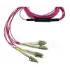 BlueOptics CBL-MPO12-4LC-OM4-10M InfiniBand Światłowodowy Kabel 10m MPO/UPC 4x LC Duplex/UPC