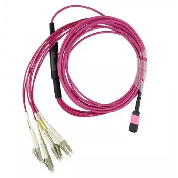 BlueOptics CBL-MPO12-4LC-OM4-10M InfiniBand Światłowodowy Kabel 10m MPO/UPC 4x LC Duplex/UPC