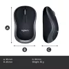 Mysz Logitech M185 Swift Wireless Szara