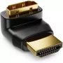 Techly HDMI Adapter M / F kątowy L IADAP HDMI-L, HDMI, HDMI, Czarny