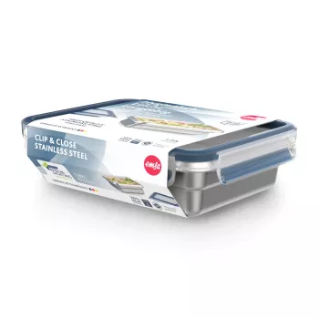 Pudełko EMSA CLIP & CLOSE N11505 Stal Nierdzewna Prostokątne 170x230x60mm