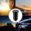 Techly Mini ładowarka samochodowa 2 porty USB-A 24 W / 4,8 A Czarna, Auto, Gniazdo zapalniczki, 4,8 A, Czarny