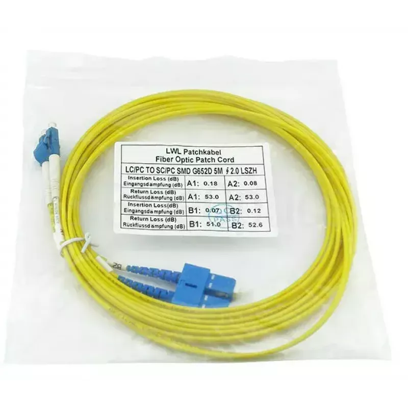 BlueOptics CAB-SMF-LC-SC-1 kabel światłowodowy InfiniBand 1 m LC/UPC SC/UPC