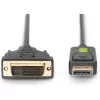 Kabel Techly Monitor DisplayPort na DVI 3 m ICOC DSP-C-030, 3 m, DVI-D, DisplayPort, Męski, Męski, 1920 x 1080 (HD 1080)
