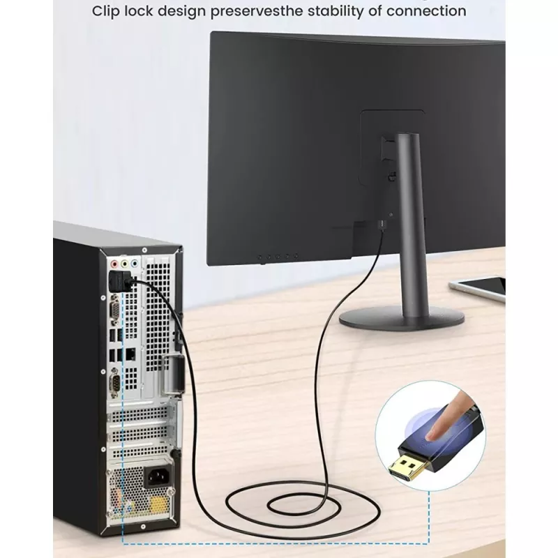 Kabel Techly Monitor DisplayPort na DVI 3 m ICOC DSP-C-030, 3 m, DVI-D, DisplayPort, Męski, Męski, 1920 x 1080 (HD 1080)