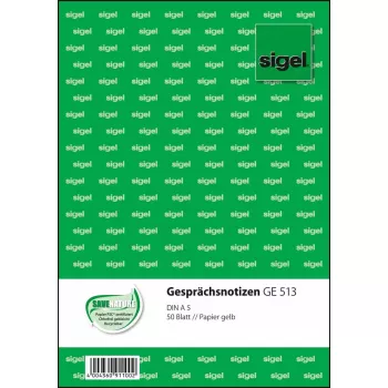 Formularz biznesowy Sigel GE513 A5 zielony 50 arkuszy
