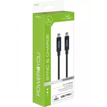 Kabel USB Schwaiger LK 101 C USB 3.2 Gen 2 1 m Czarny
