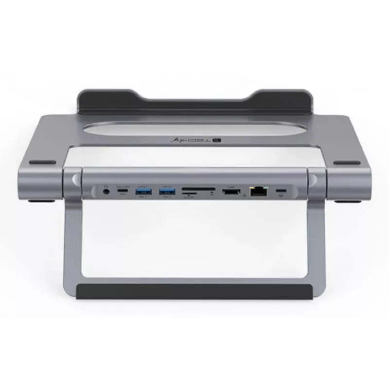 Techly ICA-NTB-DOCK91 Przewodowa stacja dokująca USB 3.2 Gen 1 (3.1 Gen 1) Type-C Srebrna