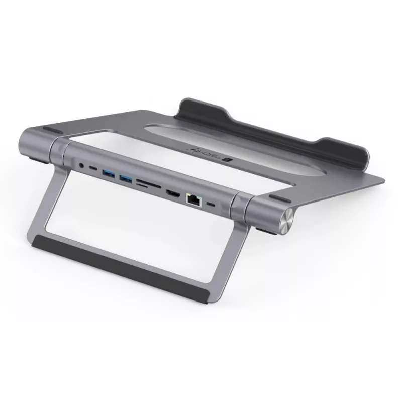 Techly ICA-NTB-DOCK91 Przewodowa stacja dokująca USB 3.2 Gen 1 (3.1 Gen 1) Type-C Srebrna