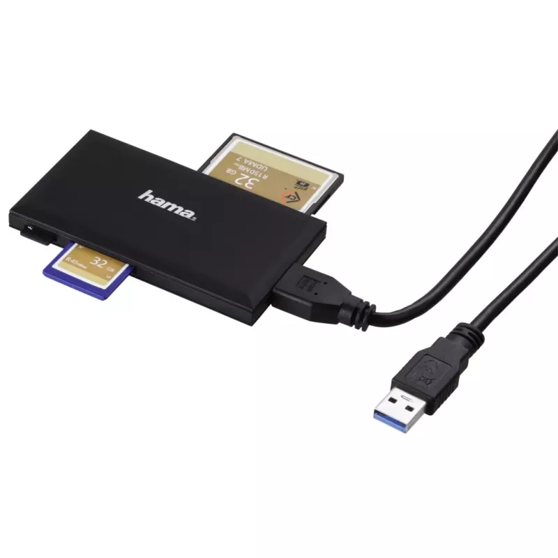 Hama 00181018 czytnik kart USB 3.2 Gen 1 (3.1 Gen 1) typu A czarny