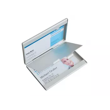 Pojemnik na wizytówki Sigel VZ136 Aluminium Srebrny