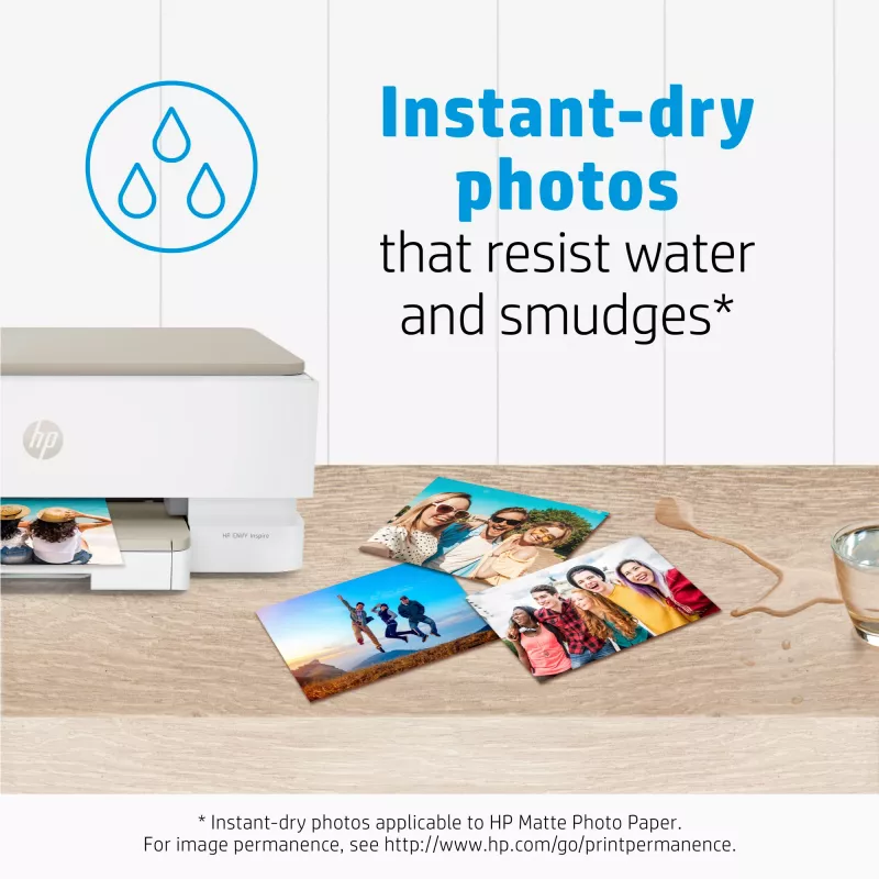 HP matowy papier fotograficzny 180 g/m² 10 x 15 cm (101 x 152 mm) 25 arkuszy