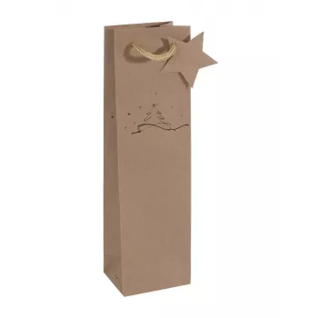 Torba na prezent Sigel GT039 Brązowa 100x80x350 mm