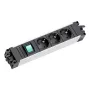 Listwa zasilająca Bachmann STEP ALU 3-gniazdowa z wyłącznikiem, obudowa aluminiowa, 3 gniazda AC, 230 V, 16 A, IP20