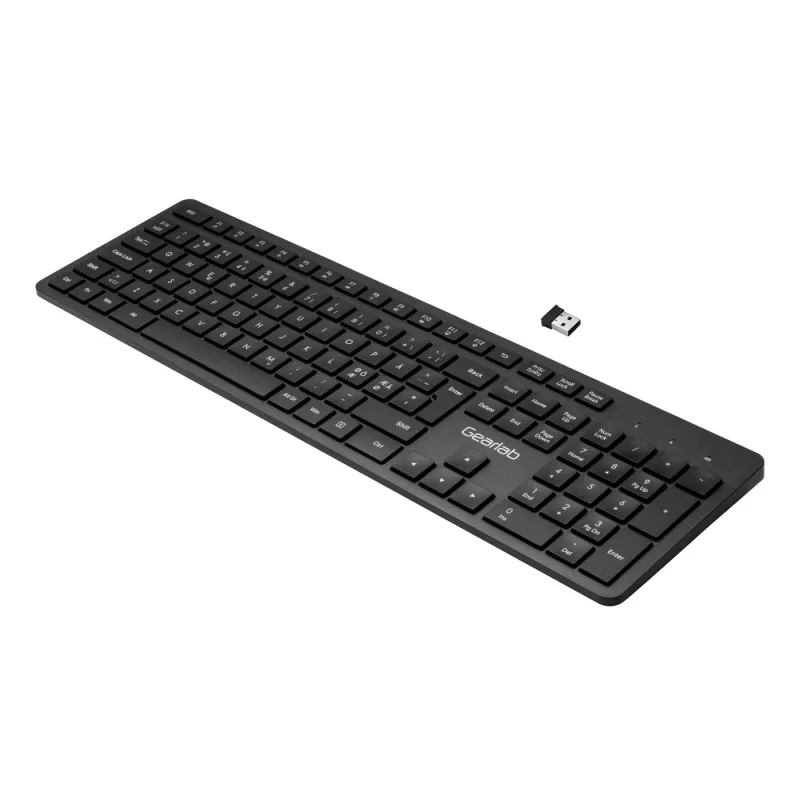 eSTUFF GLB212102 klawiatura biurowa USB QWERTY nordycka czarna
