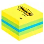 3M Post-it 2051L karteczki samoprzylepne Kwadratowy Niebieski, Zielony, Turkusowy, Żółty 400 ark. Samoprzylepny